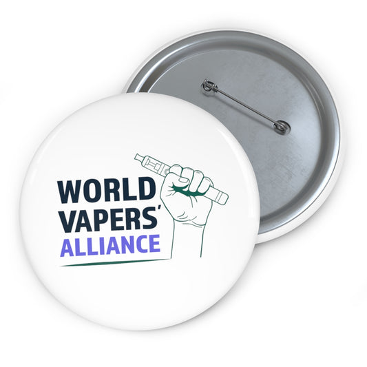 WVA White Pin Button - (US Only)