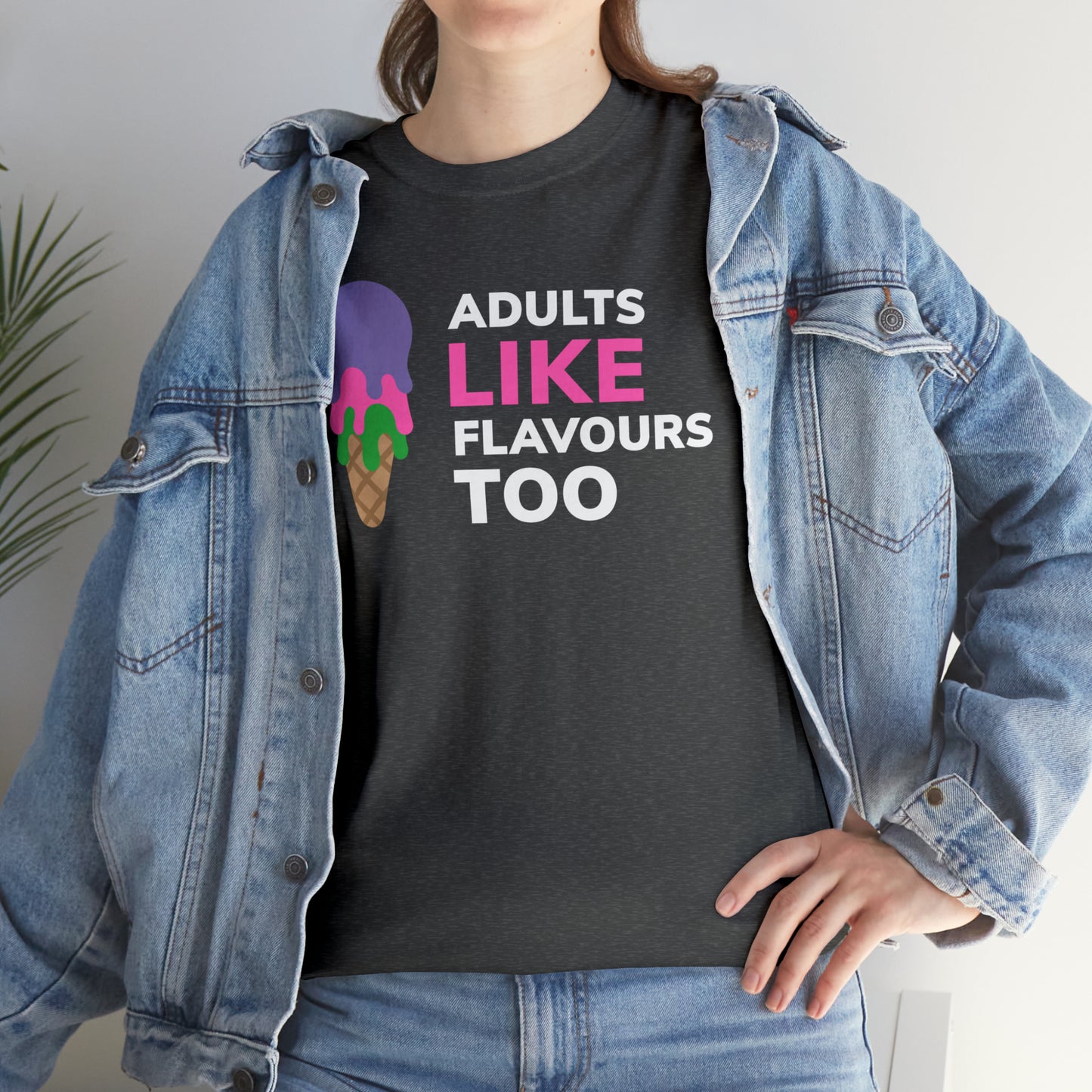WVA "Adults Like Flavours Too" Unisex Heavy Cotton Tee (EU Only)